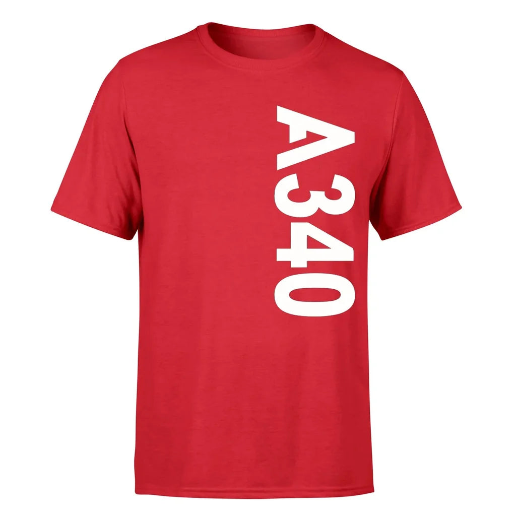 Airbus A340 Side Text aviation t-shirt