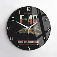 Thumbnail for F-4C Phantom II design on black no frame wall clock