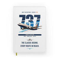 Thumbnail for Boeing 737-300 Classic design on white notebook