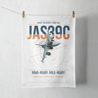 Thumbnail for Saab JAS 39C Gripen design on white towel