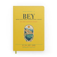 Thumbnail for Beirut Rafic Hariri International Airport (BEY) design on yellow notebook