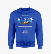 Thumbnail for Air Tractor AT-802F design on blue sweatshirt