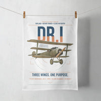 Thumbnail for Fokker Dr.I design on white towel