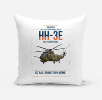 Thumbnail for Sikorsky HH-3E Jolly Green Giant design on white pillow
