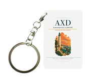Thumbnail for Dimokritos Airport (AXD) design on white key chain