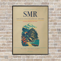 Thumbnail for Simón Bolívar International Airport SMR — Santa Marta vertical canvas print - framed - beige background