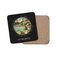 Thumbnail for ST MORITZ - Badge - Coaster - Black
