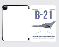 Thumbnail for B-21 Raider design on white ipad tablet case