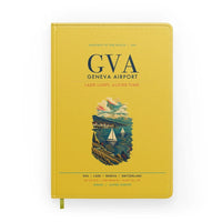 Thumbnail for Geneva Airport (GVA) design on yellow notebook