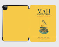 Thumbnail for Menorca Airport (MAH) design on yellow ipad tablet case