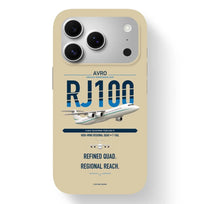 Thumbnail for Avro RJ100 design on beige magsafe iphone case, for iPhone 17 Pro