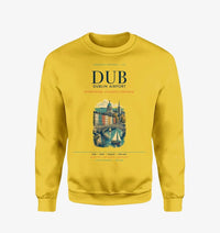 Thumbnail for Dublin Airport (DUB) design on yellow sweatshirt