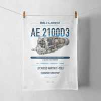 Thumbnail for AE 2100D3 design on white towel