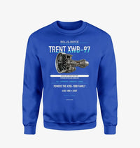 Thumbnail for TRENT XWB-97 design on blue sweatshirt