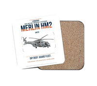 Thumbnail for Leonardo AW101 Merlin HM2 design on white 1 piece coaster