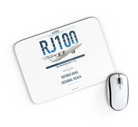 Thumbnail for Avro RJ100 design on white rectangle mouse pad