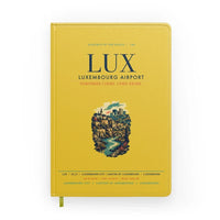 Thumbnail for Luxembourg Airport (LUX) design on yellow notebook