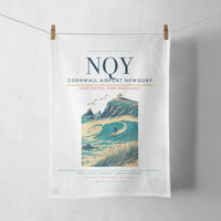 Thumbnail for Cornwall Airport Newquay (NQY) design on white towel