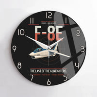 Thumbnail for F-8E Crusader design on black no frame wall clock