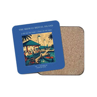 Thumbnail for The Midway Refuel Island - Designed Coasters design on blue 1-piece