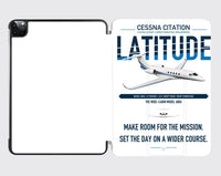 Thumbnail for Cessna Citation Latitude design on white ipad tablet case