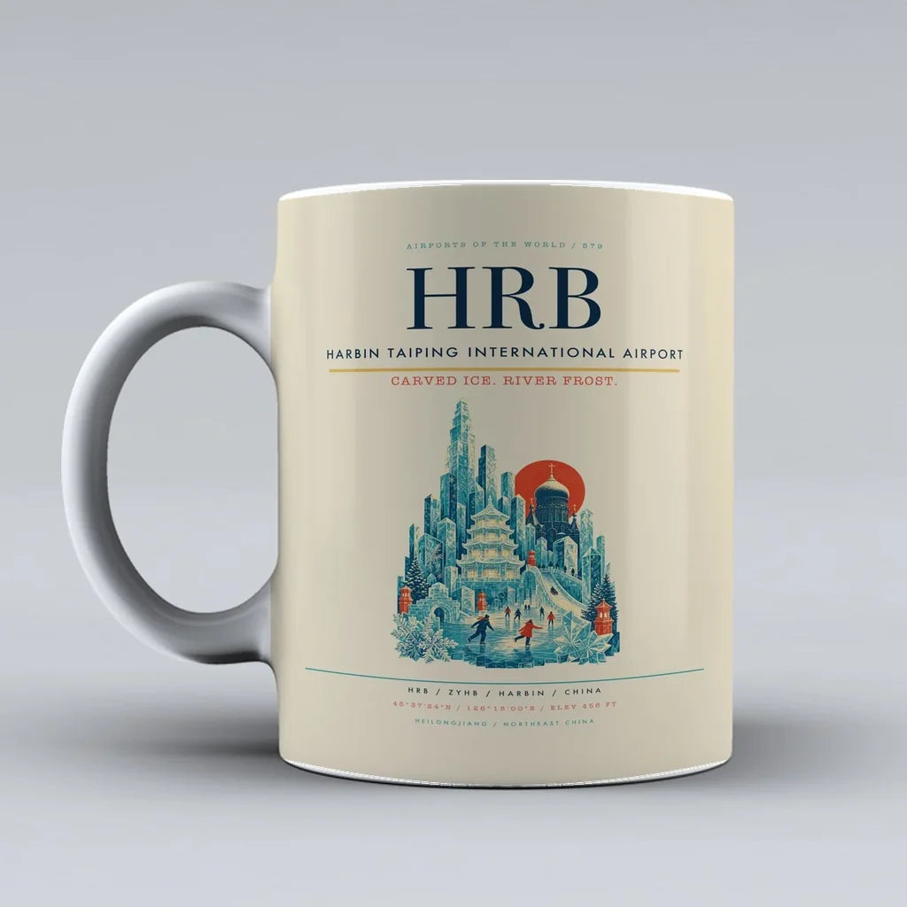 Taiping International Airport HRB Mug design on beige harbin