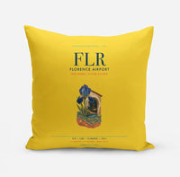 Thumbnail for Florence Airport (FLR) design on yellow pillow
