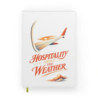 Thumbnail for Hospitality Above The Weather design on white notebook