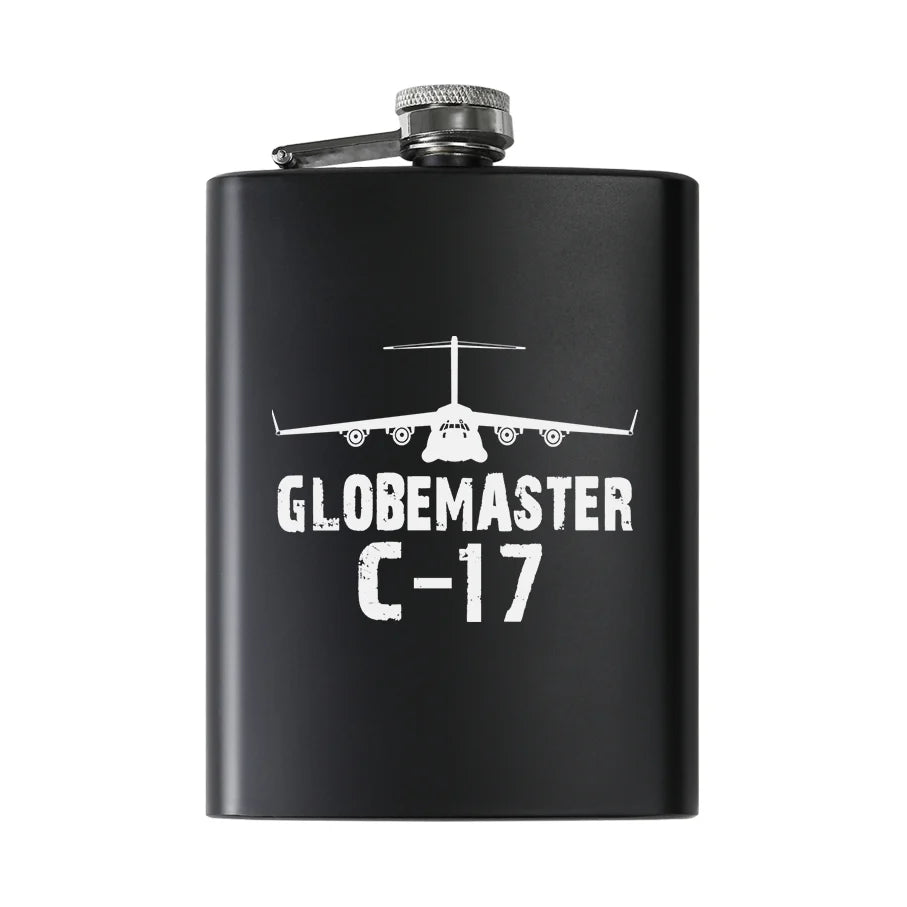 Customisable C-17 GlobeMaster Hip Flask - view 2