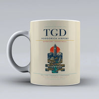 Thumbnail for Podgorica Airport TGD Mug - Beige