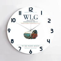 Thumbnail for Wellington International Airport (WLG) design on white no frame wall clock