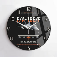 Thumbnail for F A-18E F Buddy Tanker design on black no frame wall clock