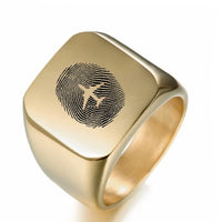 Thumbnail for Aviation Finger Print Ring - view 2