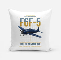 Thumbnail for F6F-5 Hellcat design on white pillow