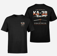 Thumbnail for KA-3B Skywarrior design on black double-side t-shirt, double-side print