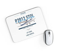 Thumbnail for Tecnam P2012 STOL design on white rectangle mouse pad