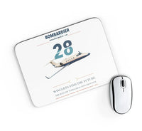 Thumbnail for Bombardier Learjet 28 design on white rectangle mouse pad