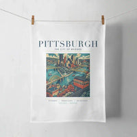 Thumbnail for PITTSBURGH - Poster - Towel - White