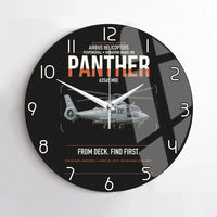 Thumbnail for Airbus Helicopters AS565 MBe Panther design on black no frame wall clock
