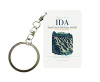 Thumbnail for Idaho Falls Regional Airport (IDA) design on white key chain