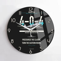 Thumbnail for Martin 4-0-4 design on black no frame wall clock