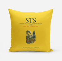 Thumbnail for Charles M. Schulz–Sonoma County Airport Santa Rosa (STS) design on yellow pillow