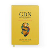 Thumbnail for Gdańsk Lech Wałęsa Airport (GDN) design on yellow notebook
