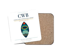 Thumbnail for Afonso Pena International Airport (CWB) design on white 1 piece coaster