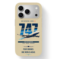 Thumbnail for Boeing 747-400 design on beige magsafe iphone case