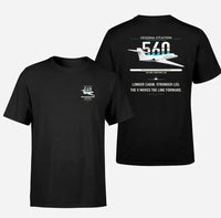 Thumbnail for Cessna Citation 560 - Citation V design on black double-side t-shirt, double-side print