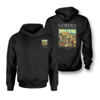 Thumbnail for GORDES - Poster - Double-Side Hoodie - Black