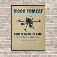 Thumbnail for Inspired Flight IF800 Tomcat vertical canvas print - framed - beige background