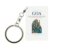 Thumbnail for Genoa Cristoforo Colombo Airport (GOA) design on white key chain