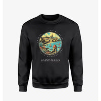 Thumbnail for SAINT-MALO - Badge - Sweatshirt - Black